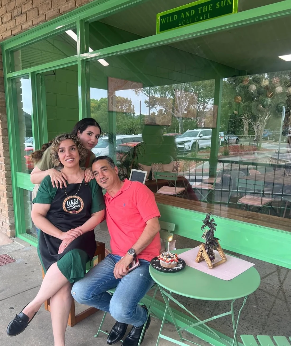 The family behind Wild and The Sun outside their café